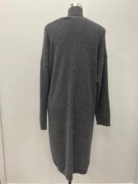 Katia Serafini - CHARCOAL V NECK WOOL DRESS