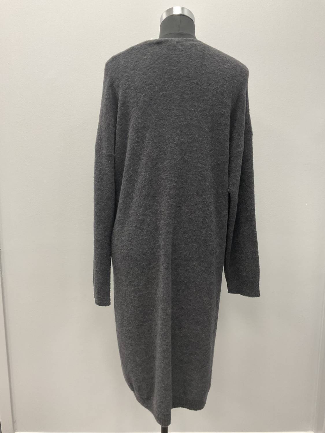 Katia Serafini - CHARCOAL V NECK WOOL DRESS