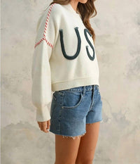 Miou Muse - Rope Usa Knit Sweater