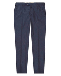 Meyer Men's Bonn Modern Fit Stretch Dress Pants in blue - men's pants
