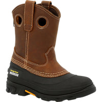 Georgia Boot Little Kid's Muddog & Leather Boots in brown and black - kids' boots