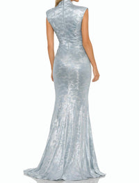 Dress The Population - Sculpted Neck Gown