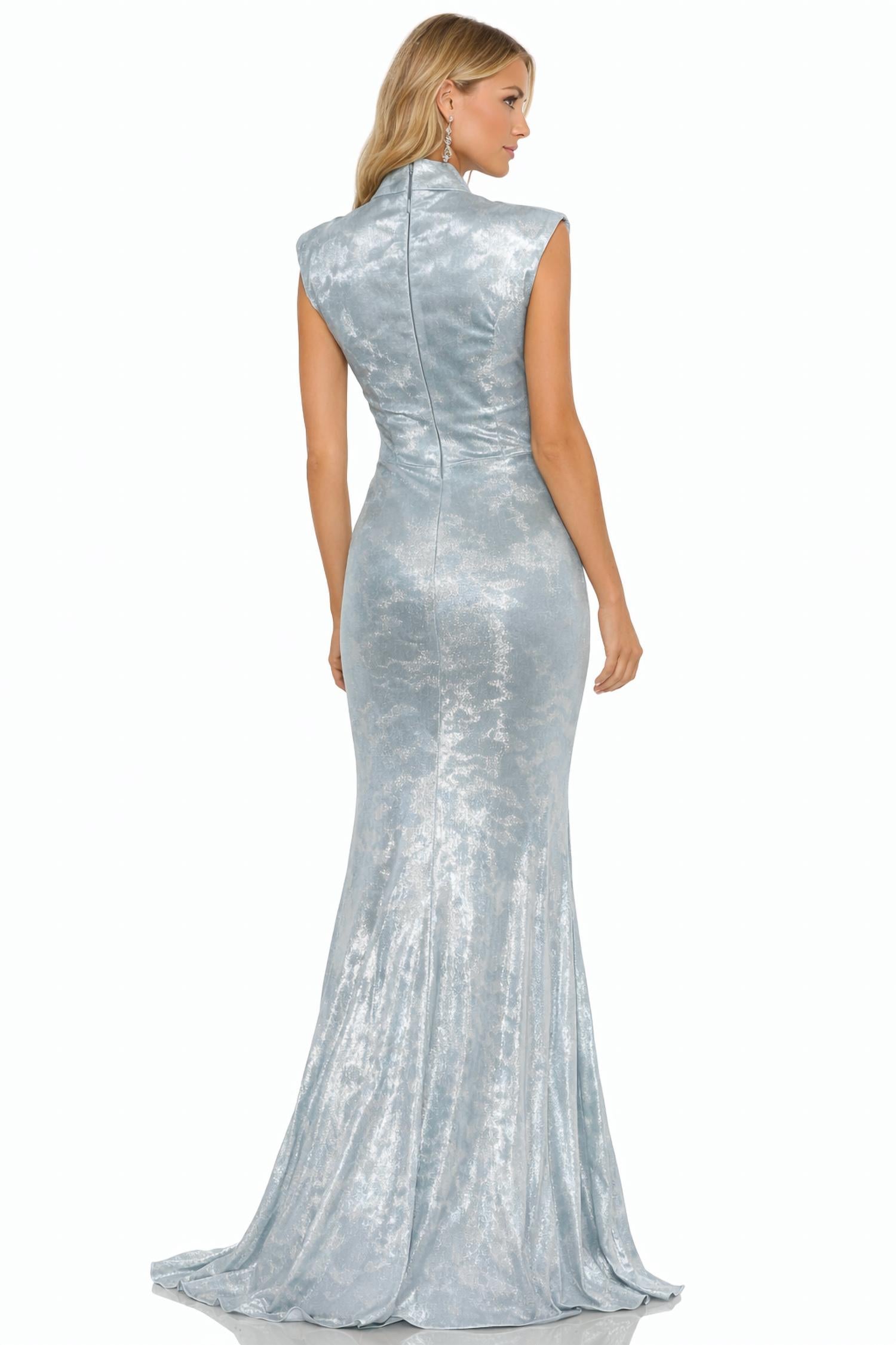 Dress The Population - Sculpted Neck Gown