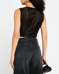 Frame - Mesh Twist Tank Top