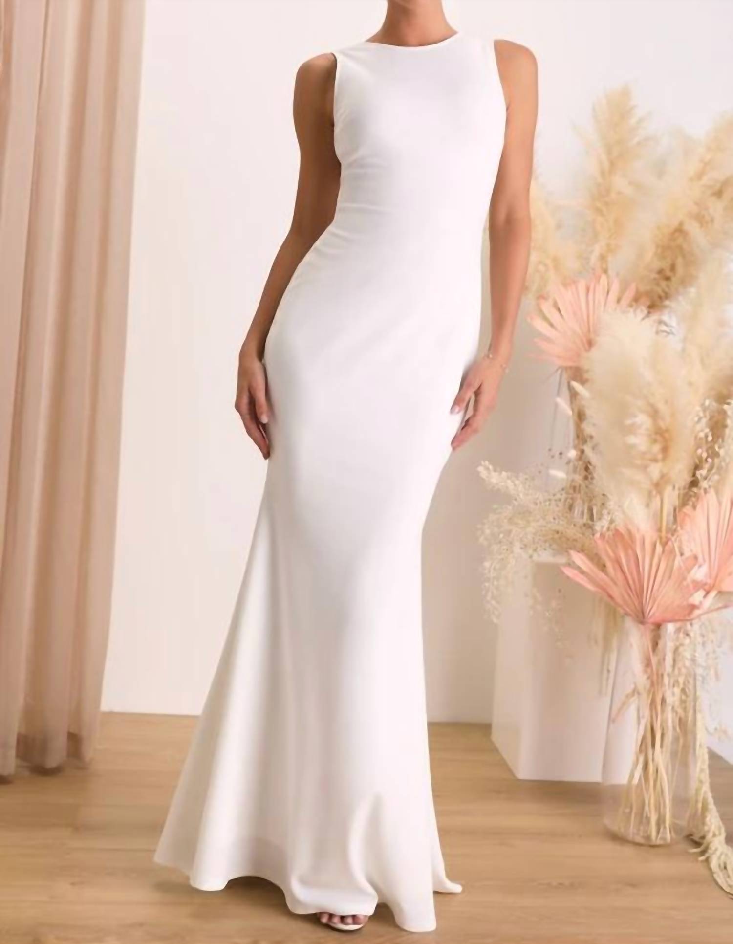 Lulus - Women's Va Va Voom Backless Sleeveless Mermaid Maxi Dress