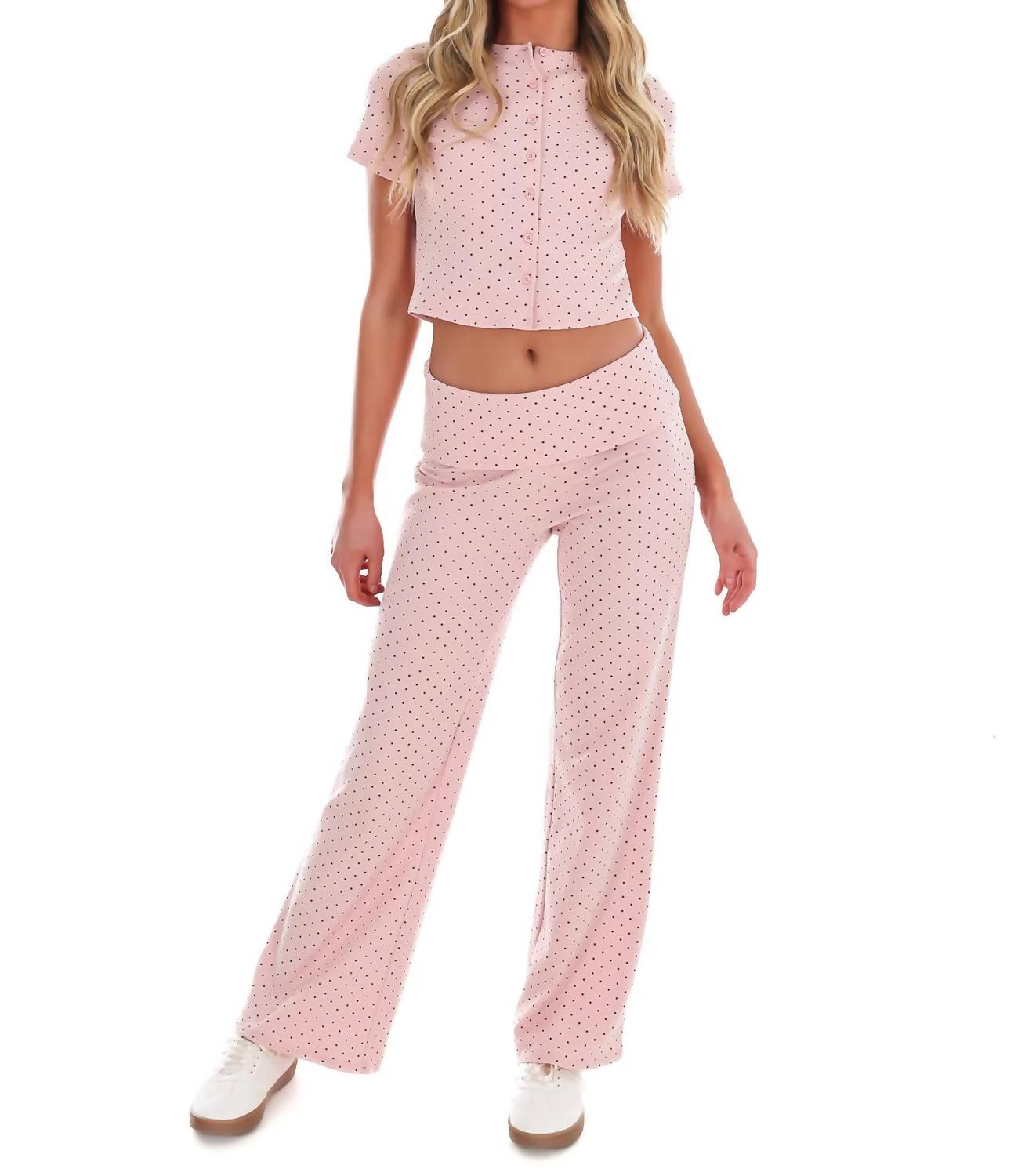 Le Lis - Women's Made For You Polka Dot Two Piece Set