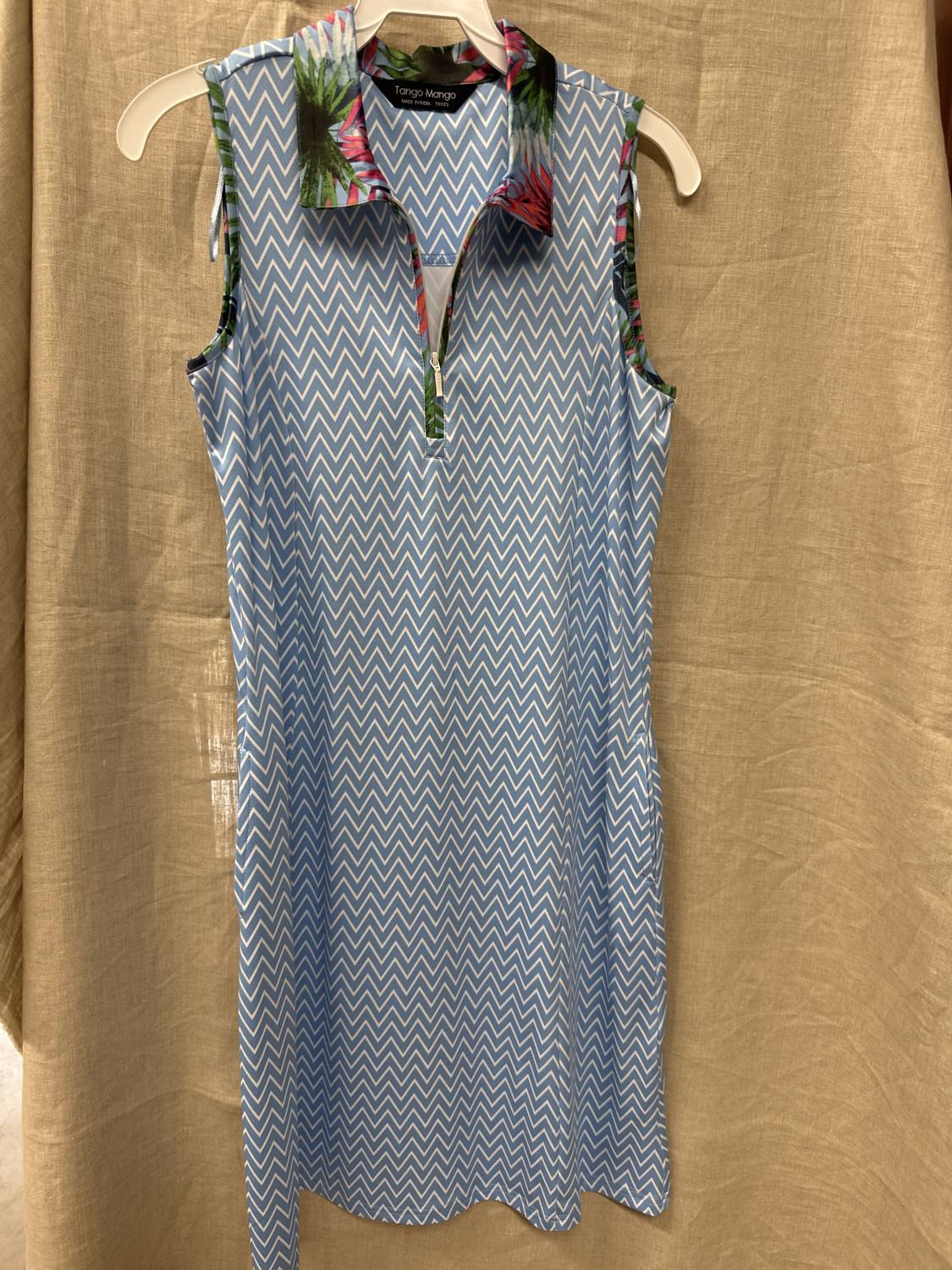 Tango Mango - Women's Collared Sleeveless Dress