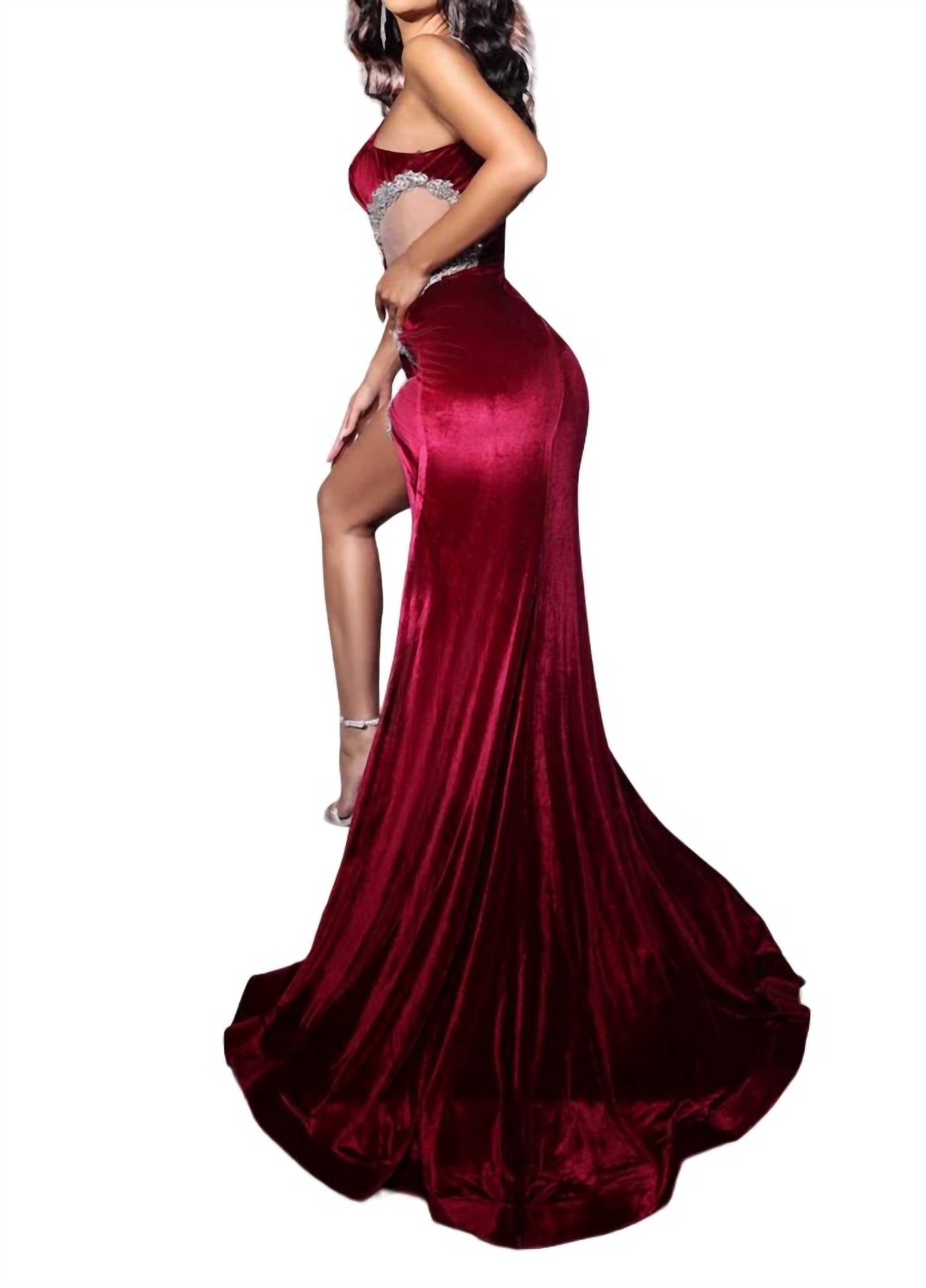Portia&Scarlett - Sparkling Rhinestone Maxi Dress