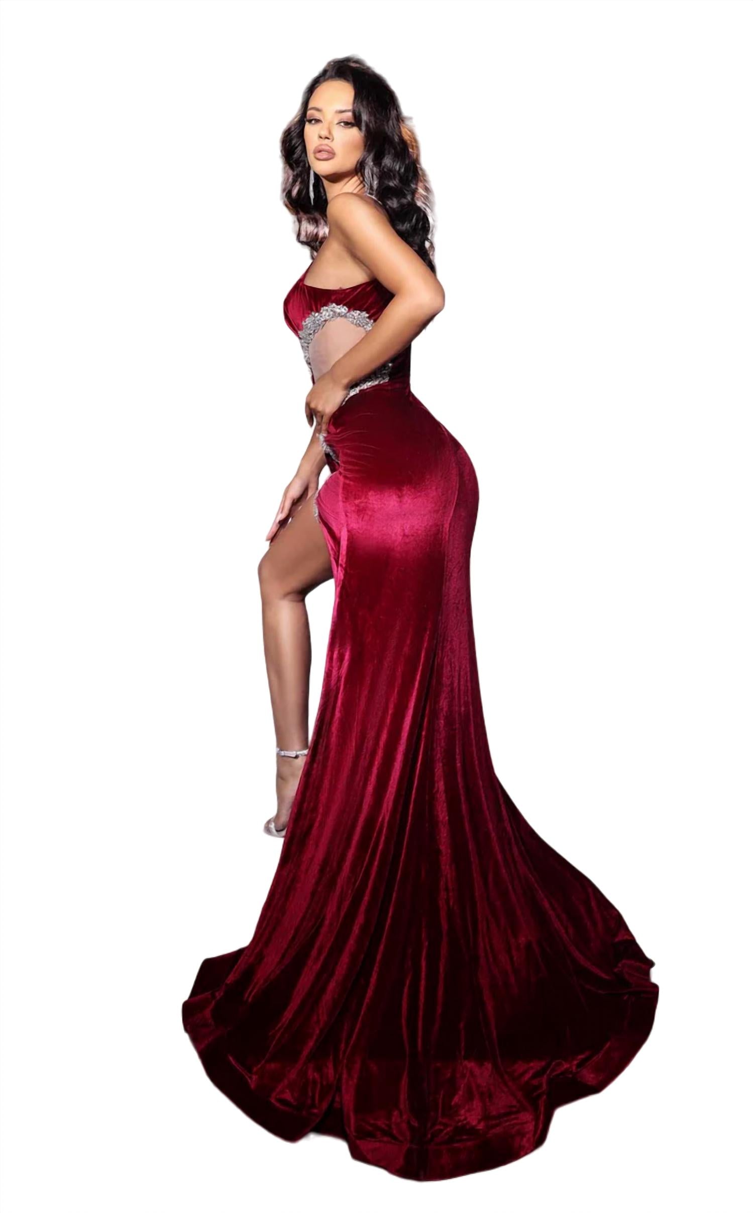 Portia&Scarlett - Sparkling Rhinestone Maxi Dress