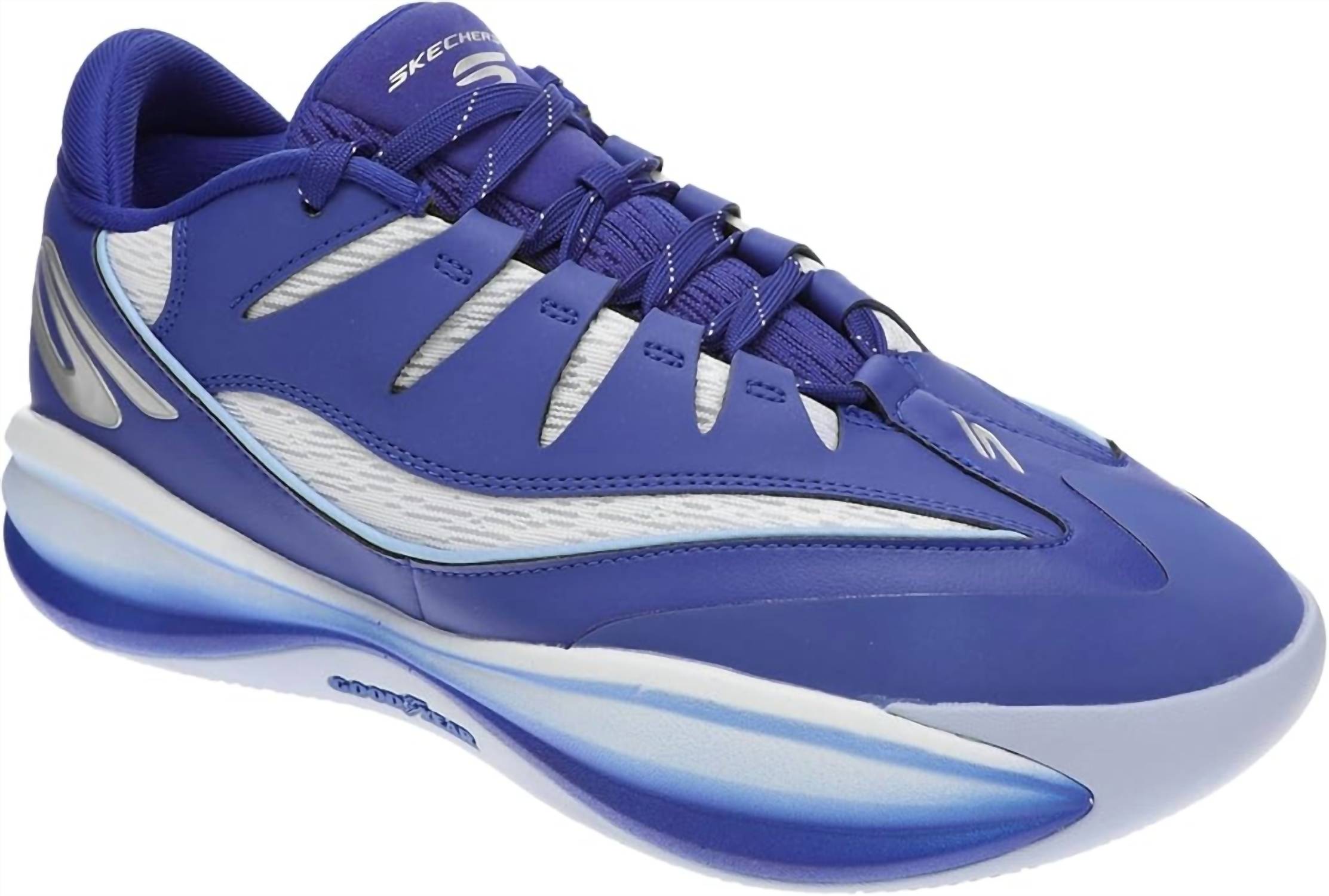 Skechers Men's Skx B-lite Basketball Shoe in blue white - men's shoe