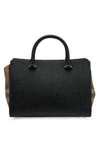 Burberry - Women's Banwell Small Leather Check Tote Bag