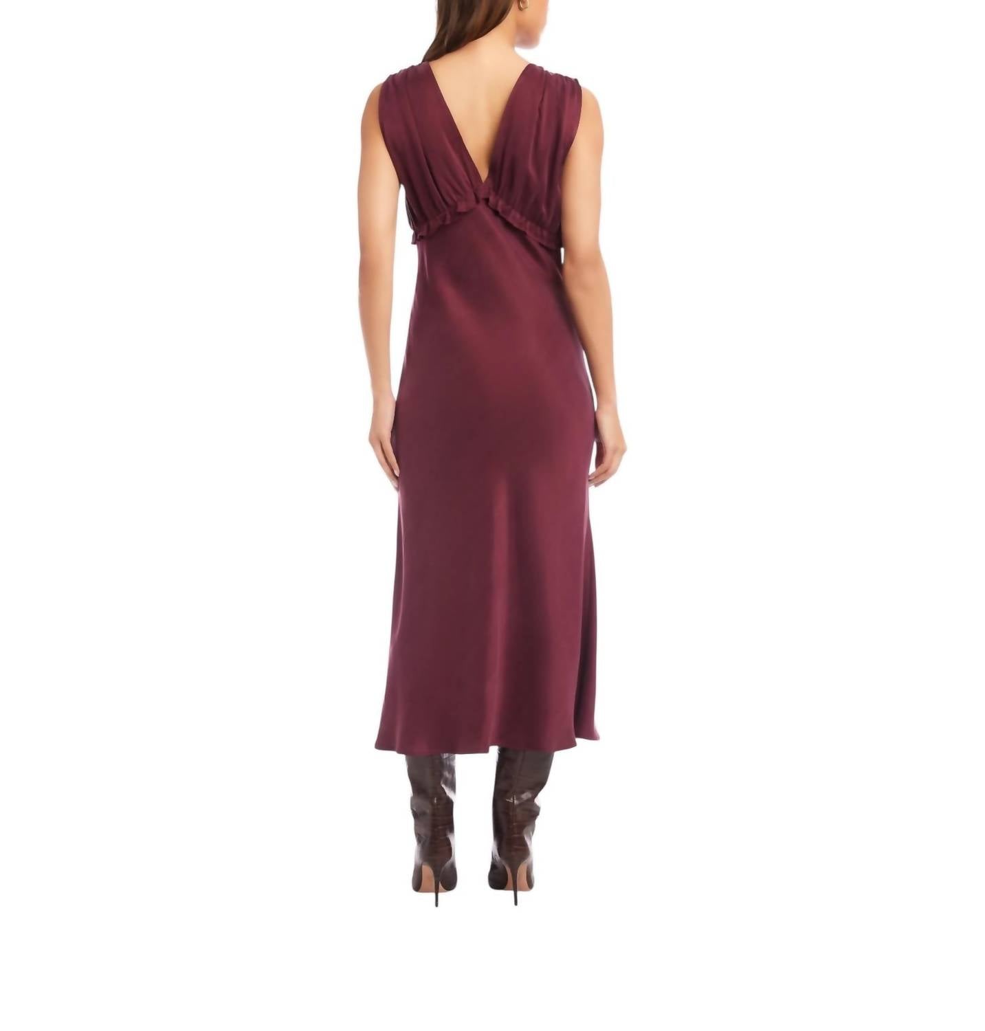 Fifteen Twenty - Women's Cierra Ruffle Detail Midi Dress
