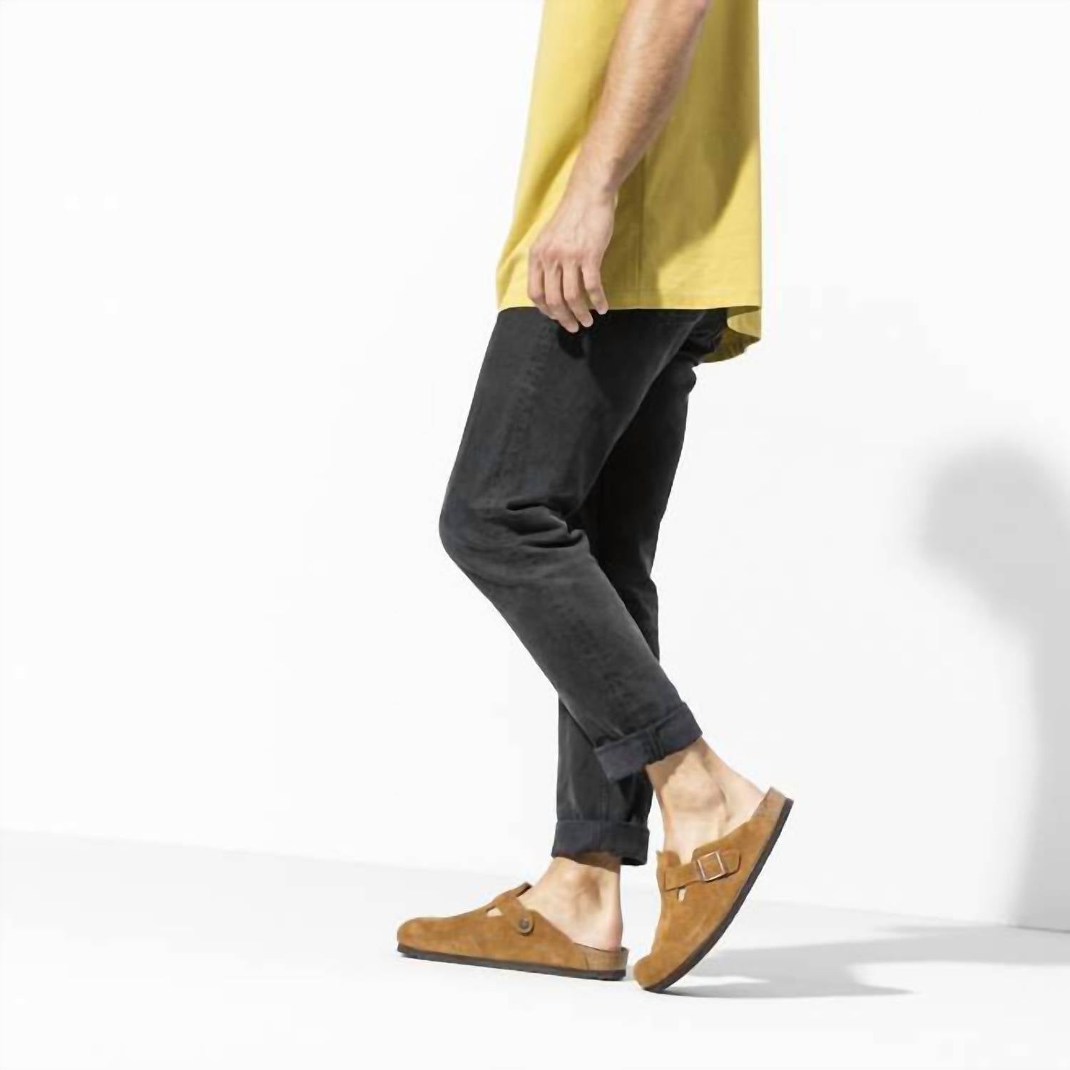 Birkenstock - Unisex Boston Soft Footbed Suede Leather Narrow Fit Clogs
