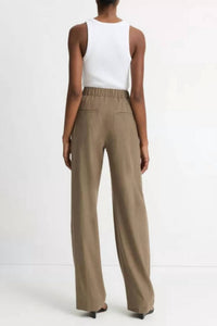 Vince - High Rise Pull On Linen Pant