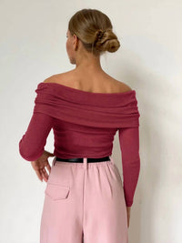 Sweetkama - Off the shoulder knit top