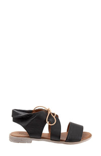 bueno Women's Yara Sandals in black - women's sandal - detail view