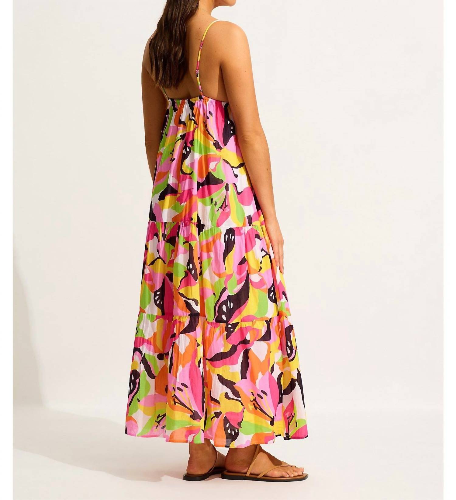 Seafolly - Tiered Print Midi Dress