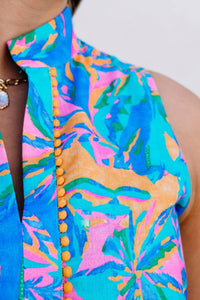 Joy Joy - Trim Sleeveless Dress