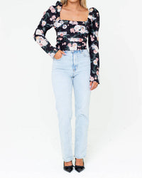 Buddylove - Duchess Pleated Long Sleeve Top