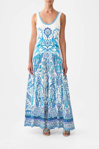 Camilla - Jersey Tank Dress With Contrast Skirt