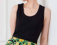 Karen Kane Ribbed Scoop Neck Tank in black - women's tank top - view 5