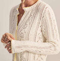 Velvet By Graham & Spencer - Daisy Pointelle Cardigan