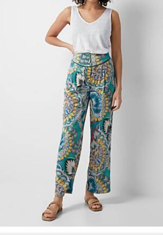 Scarf Print Pants