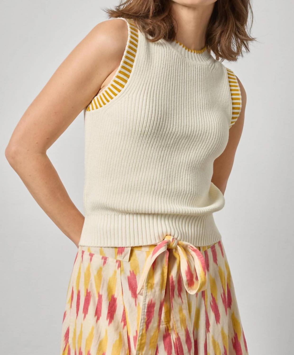 Lilla P - Sleeveless Crewneck Sweater