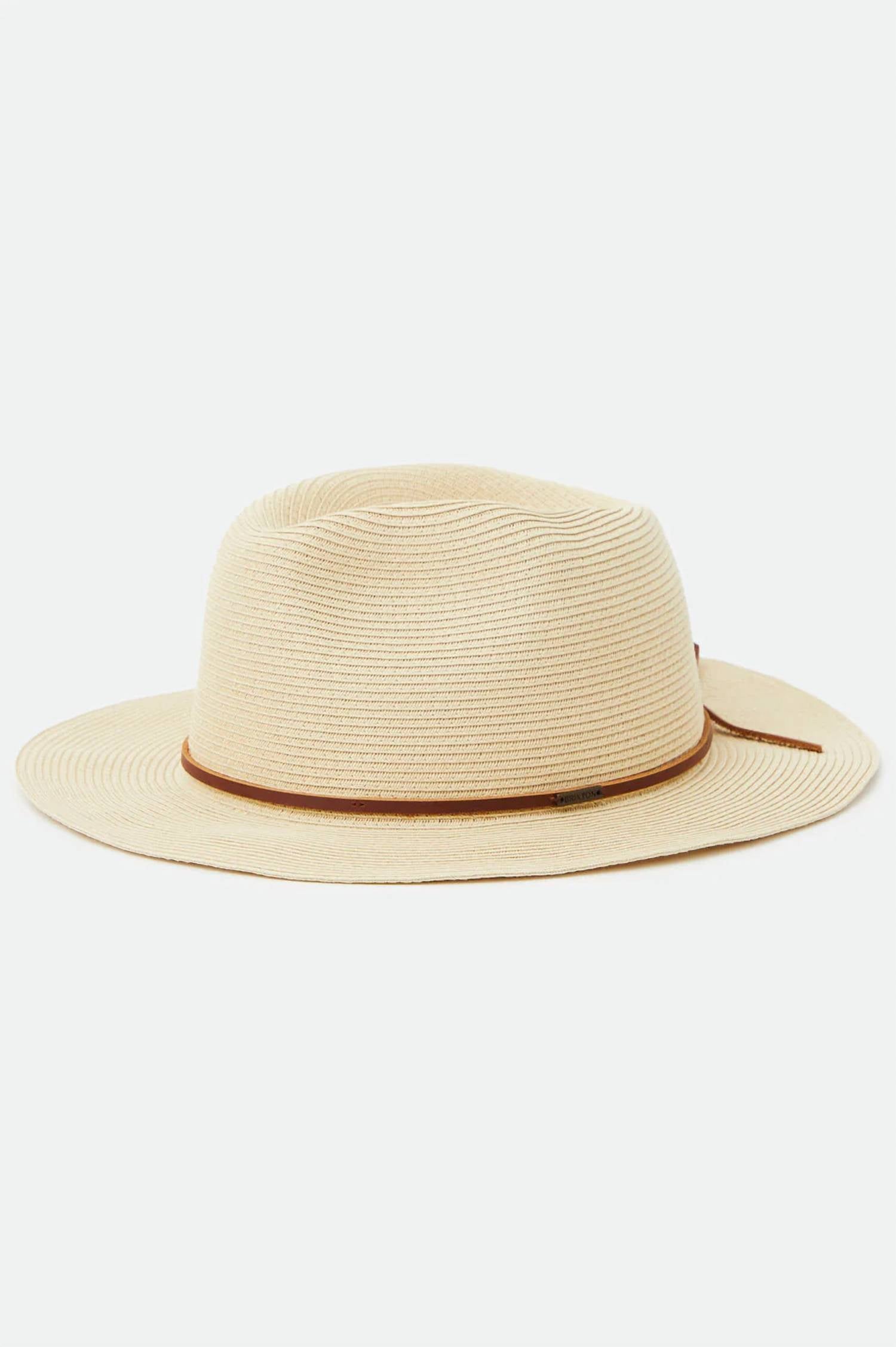 Brixton - Unisex Wesley Straw Packable Fedora Hat
