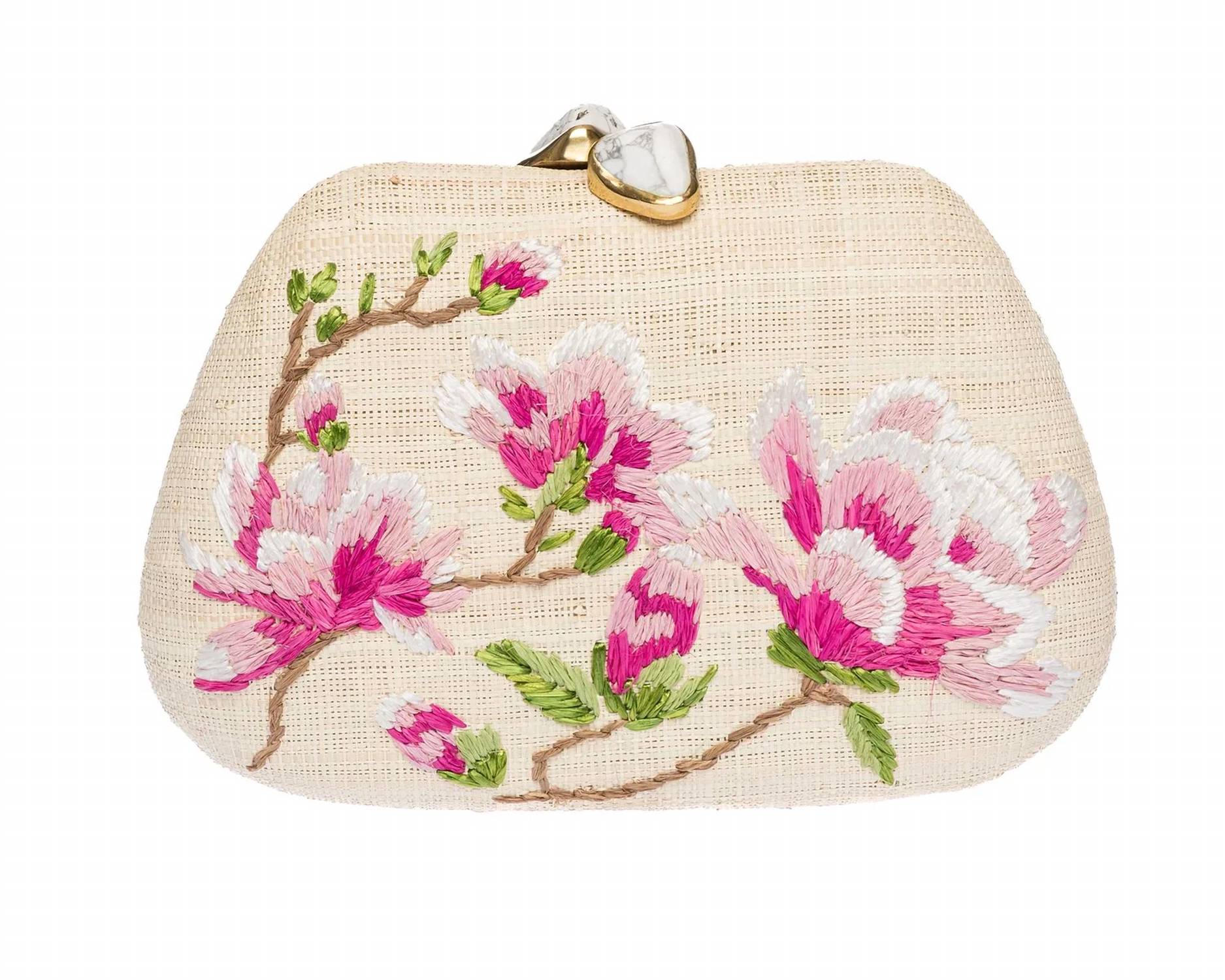 Rafe New York - Women's Floral Raffia Clutch