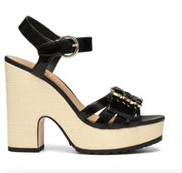 DONALD PLINER Women's Galatea Sandals in black - women's sandal - detail view