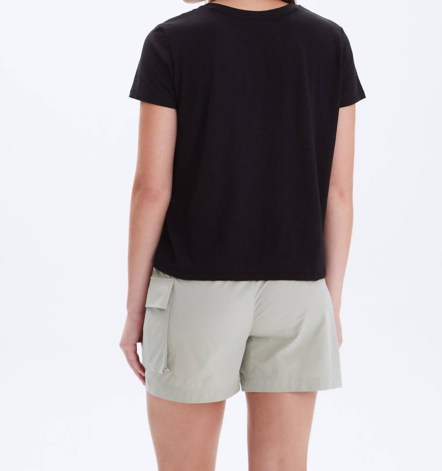 CHRLDR Jane Perfect Tee in black - women's t-shirt - detail view