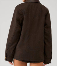 Astr - Rylan Leather Trim Barn Jacket