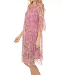 Johnny Was - Mazzy Trim Dress With Slip