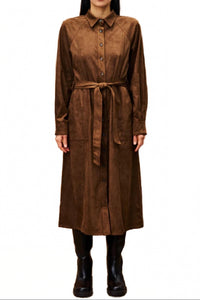 Frnch - Barbet Suede Long Sleeve Dress