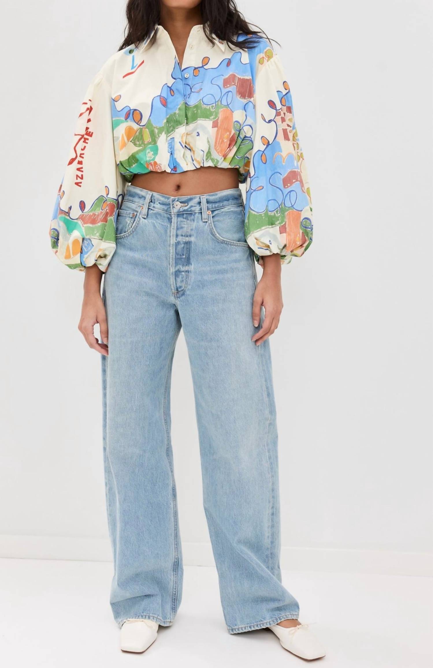 Alemais - Nadia Cropped Shirt