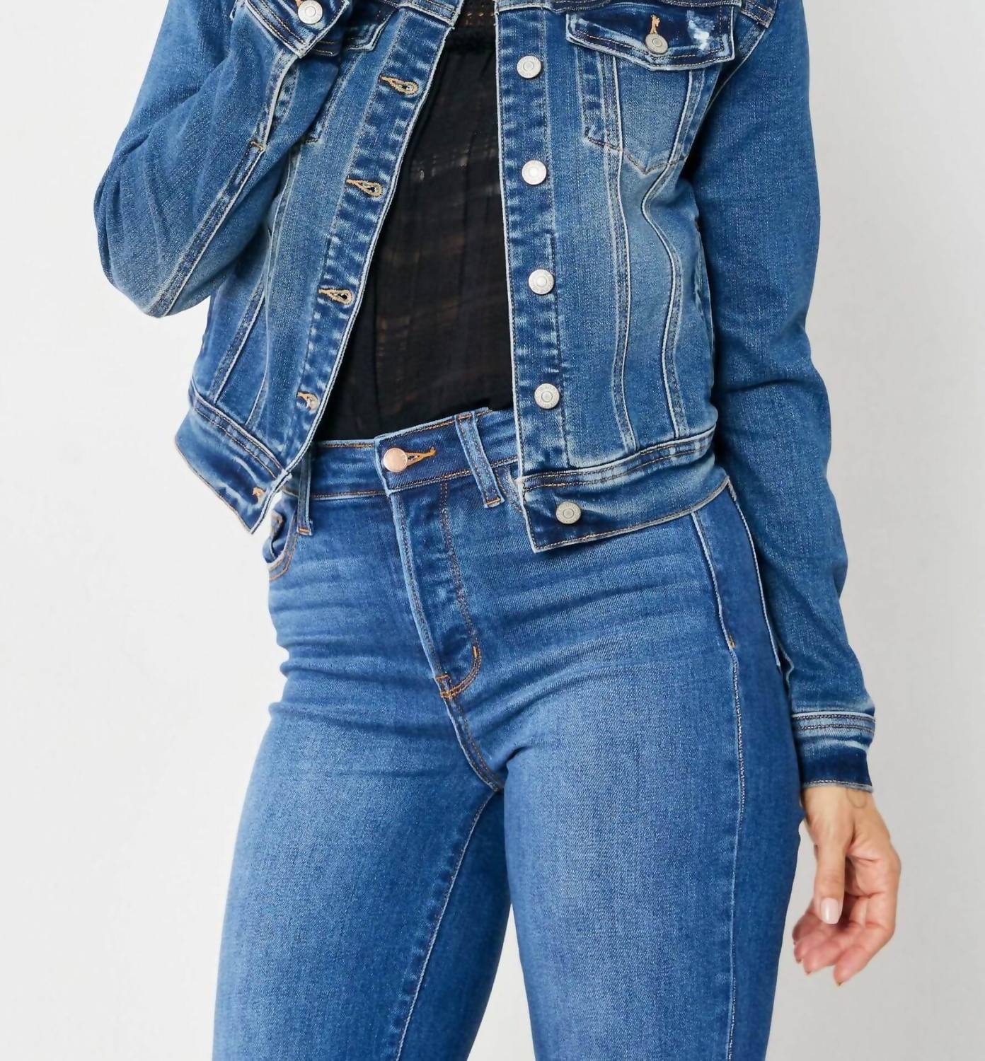 Judy Blue - Distressed Denim Jacket