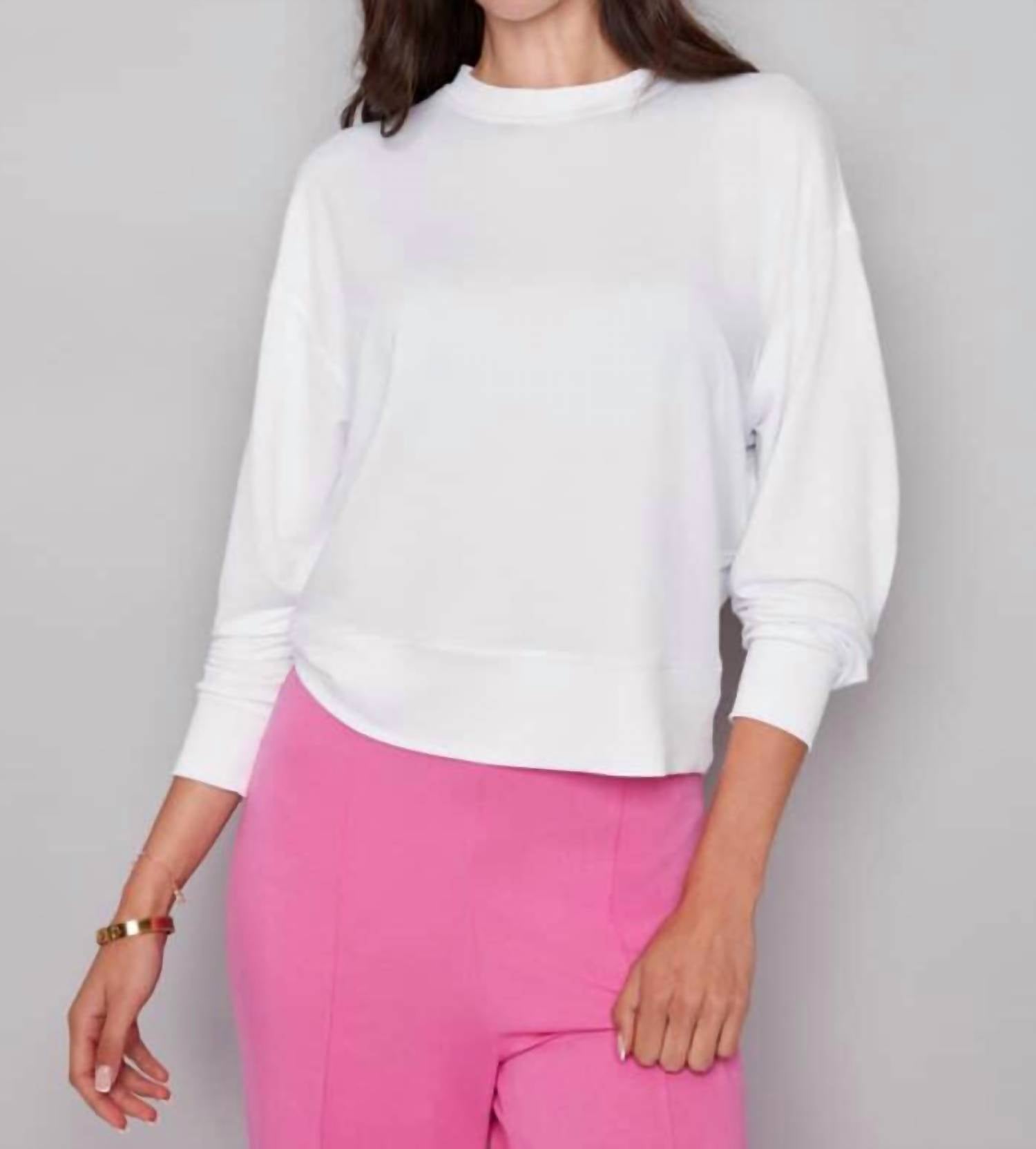 iltm Alessia Provence Sweatshirt in white - women's top