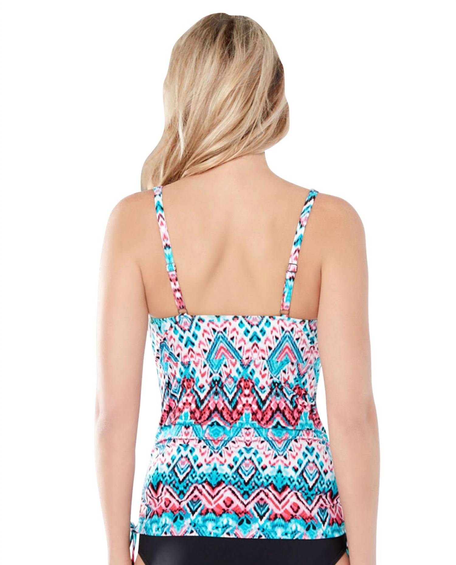 Christina Swimwear - D-Cup Crossover Drawstring Underwire Tankini Top