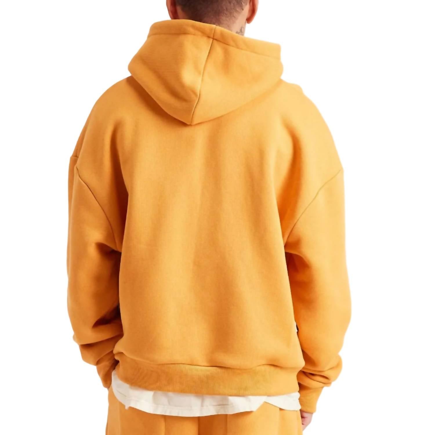 Diet Starts Monday Star Full Zip Sweatshirt in yellow - men's shirt - detail view