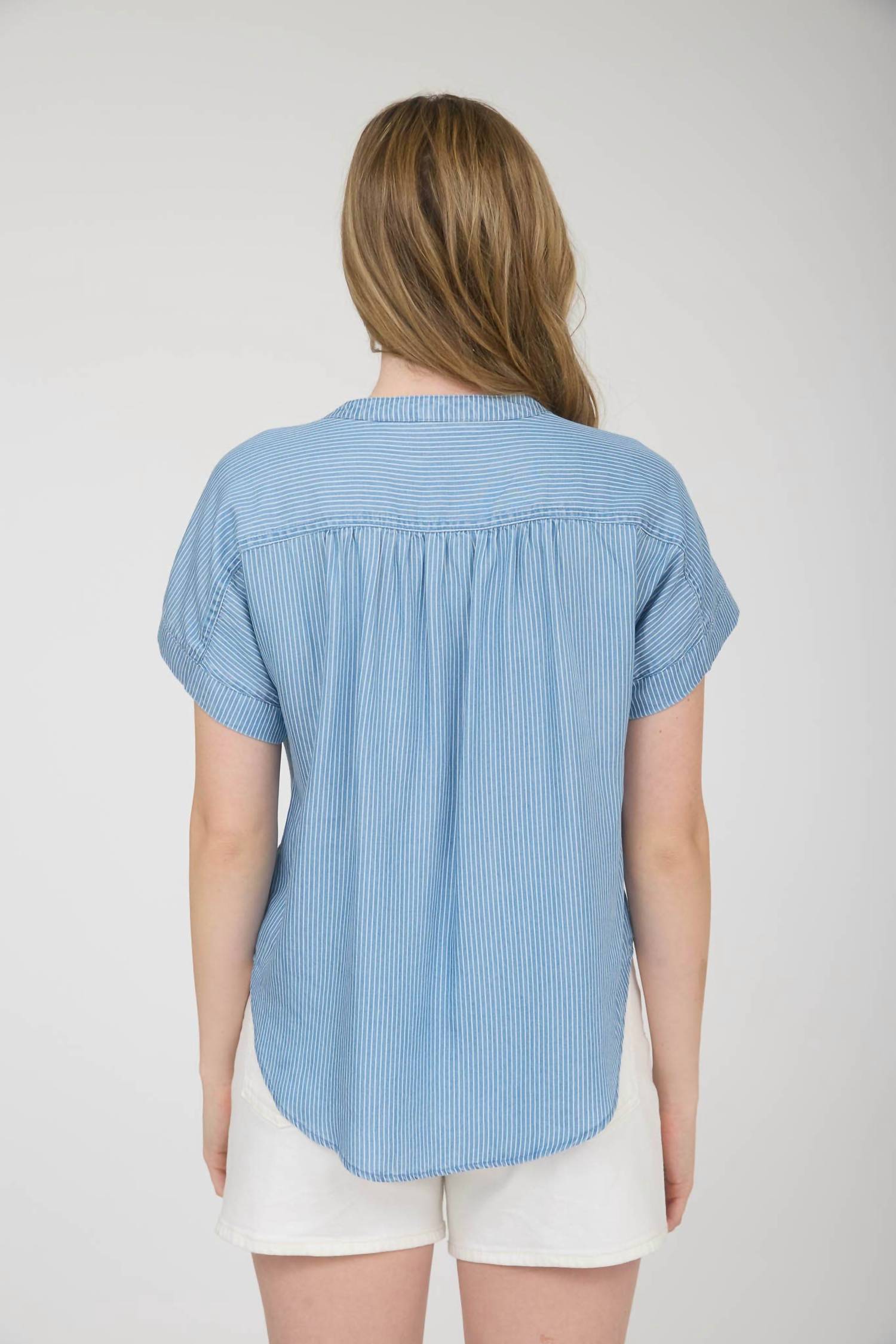 Blu Pepper - Seabreeze Stripe Henley Top