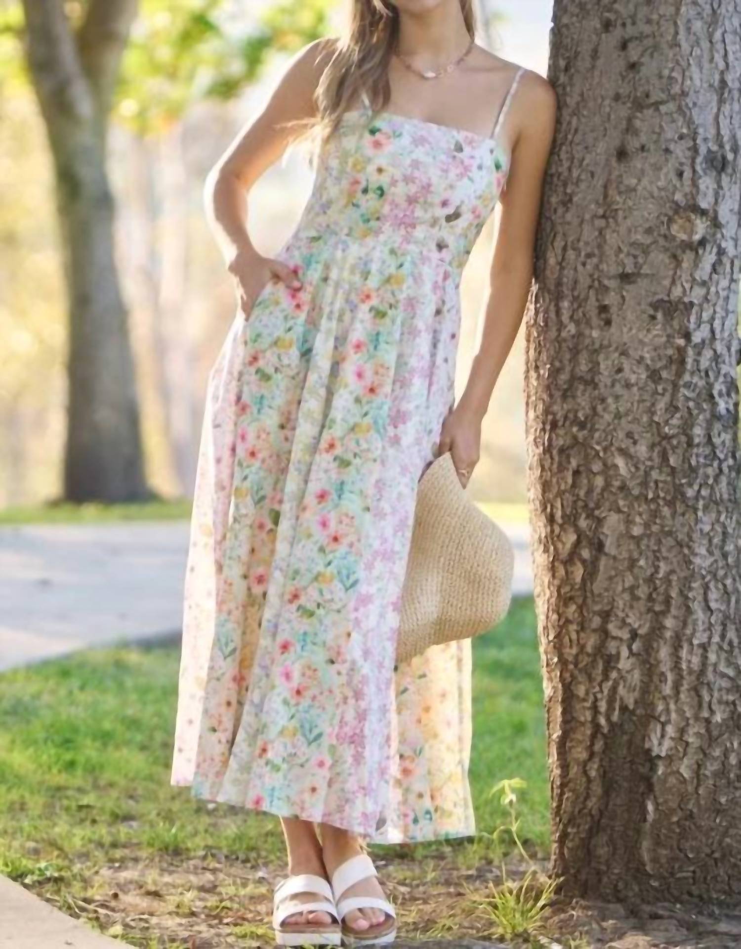 Gigio - Mixed Floral Midi Dress