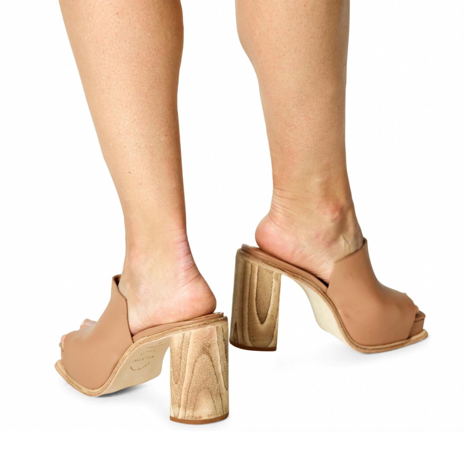 Wal & Pai - WOMEN'S DENKER CAMEL CALF SANDALS