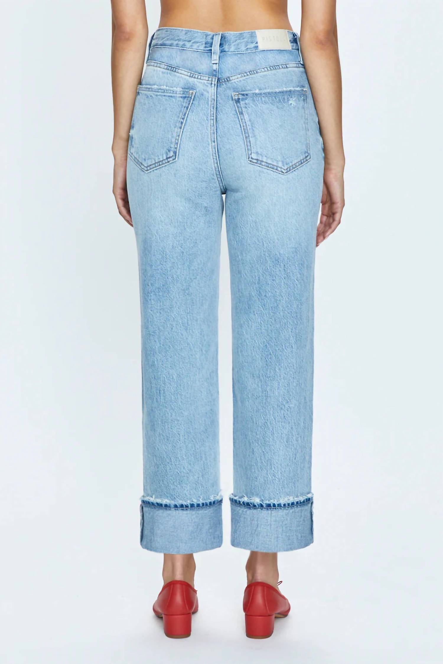 Pistola - Cassie Cuffed Crop Super High Rise Straight Jeans