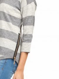 Papillon - Stripe Angora Sweater