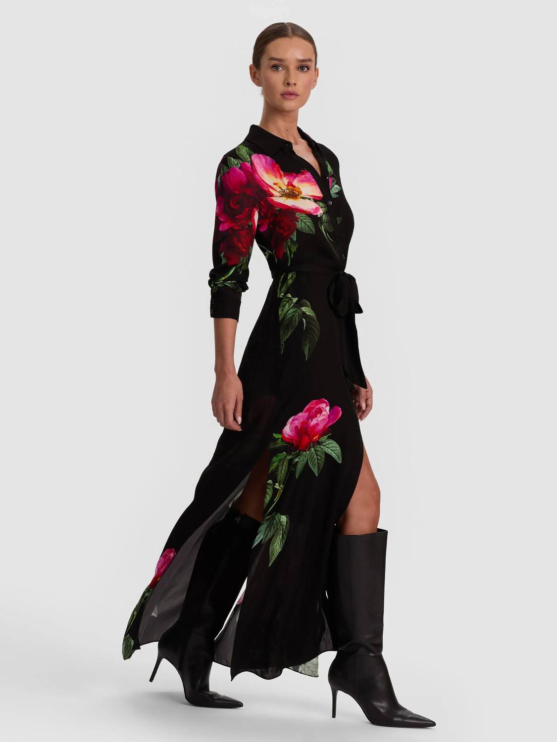 Alice + Olivia - Chassidy Maxi Shirt Dress