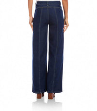 Karen Kane - Seam Detail Wide-Leg Jeans