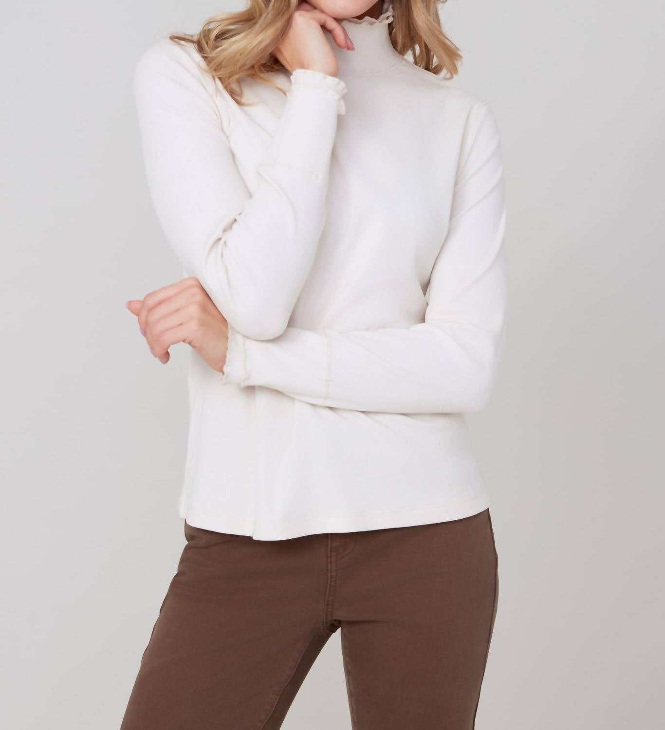 Renuar - Mock Neck Top