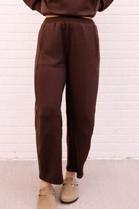 Thread & Supply Lenore Pants in coffee bean - women's pants - detail view