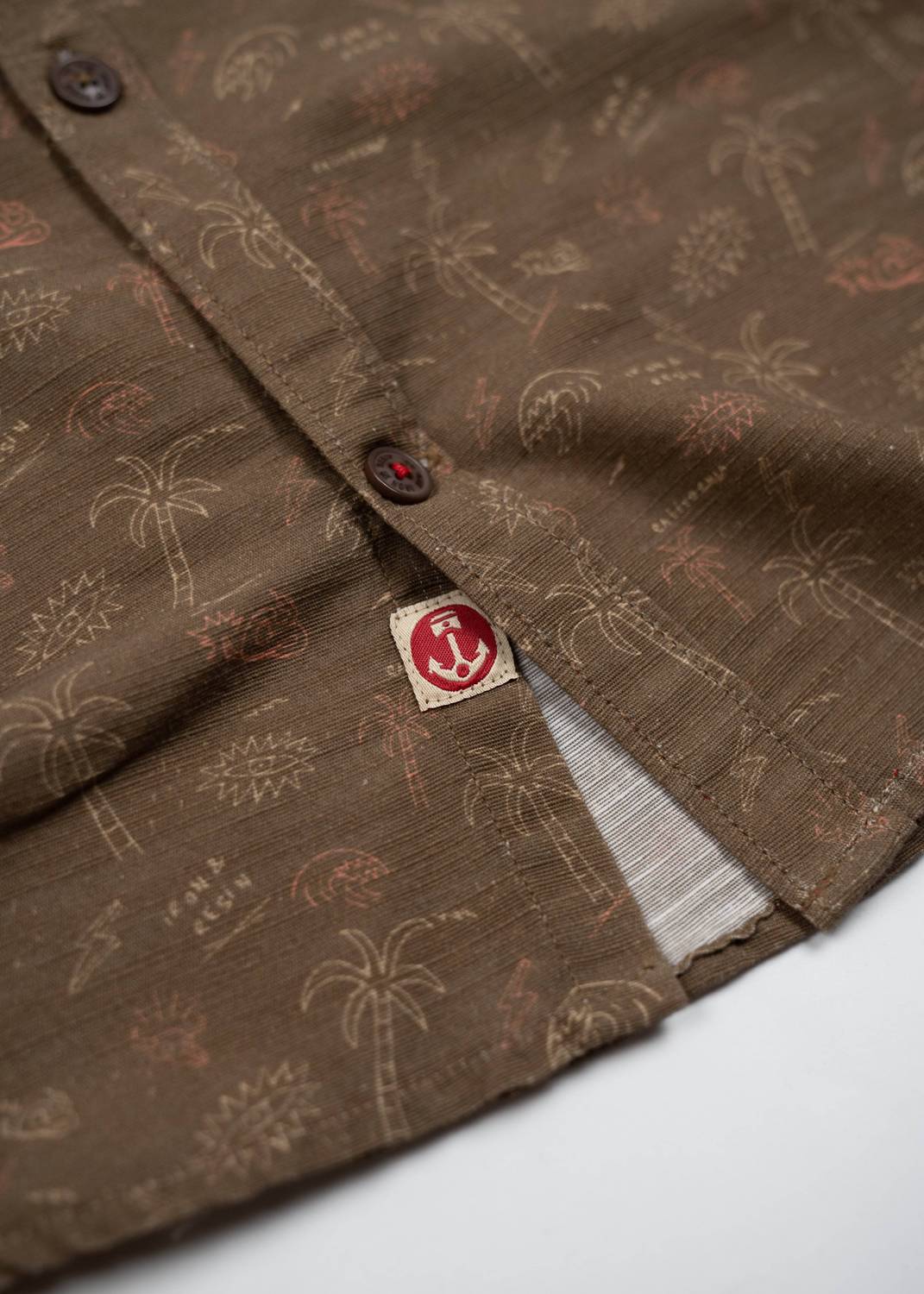 Iron & Resin Men's California Shirt in brown - men's shirt - alternate view